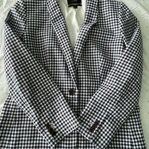 JCrew Parke blazer - size 12 - navy Buffalo plaid - EUC